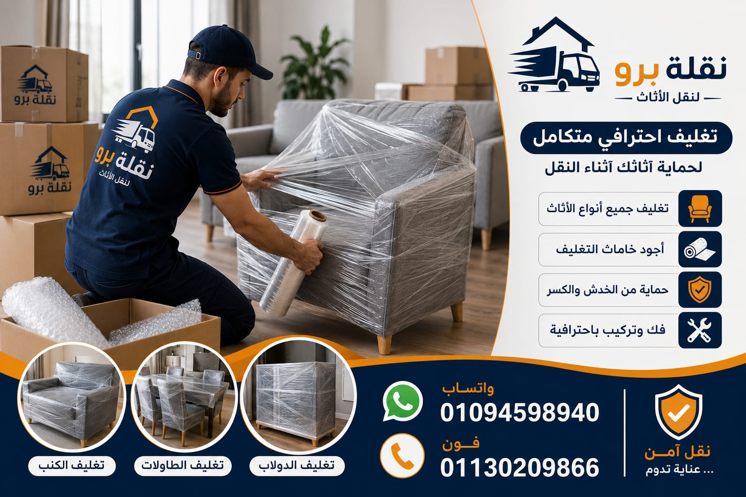 سيارات نقل عفش مغلقة مجهزة